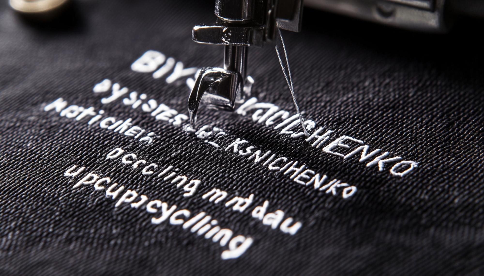 Corporate emblem embroidered on uniform
